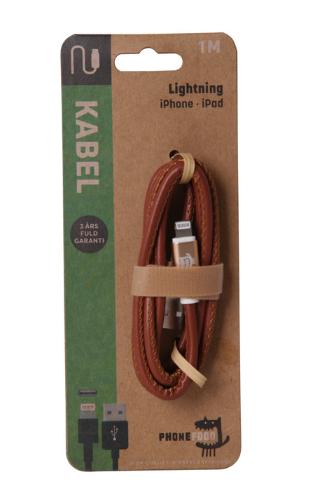 USB-A til lightning kabel - 1 meter